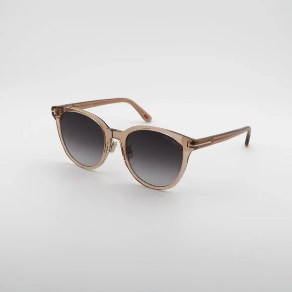 NWT Tom Ford FT1133-K-45B Sunglasses Tom Ford FT1133-K 45B Square Sunglasses - Light Brown/Smoke main image 4